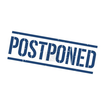 Postponed Stamp,Postponed Grunge Square Sign