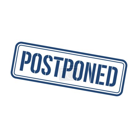 Postponed Stamp,Postponed Square Sign