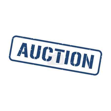 Auktionsstempel, Auktion Grunge Square Sign