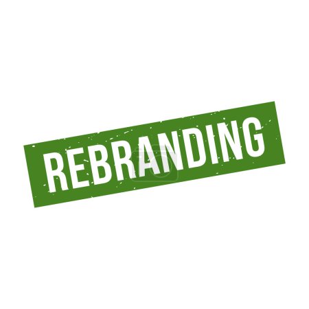 Illustration for Rebranding Stamp,Rebranding Grunge Square Sign - Royalty Free Image