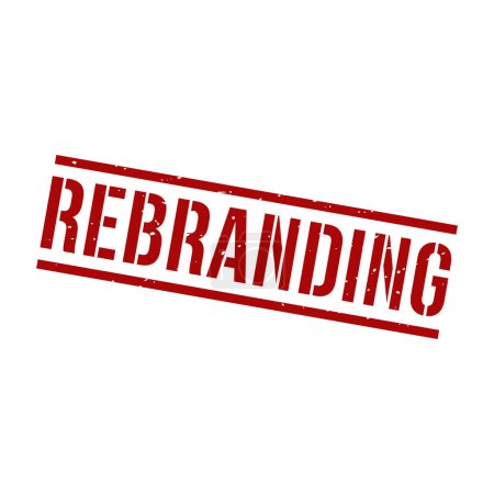Rebranding Stempel, Rebranding Grunge Square Schild