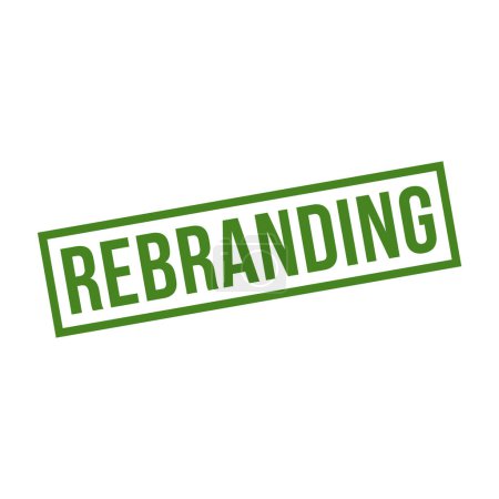 Ilustración de Sello de rebranding, rebranding Square Sign - Imagen libre de derechos