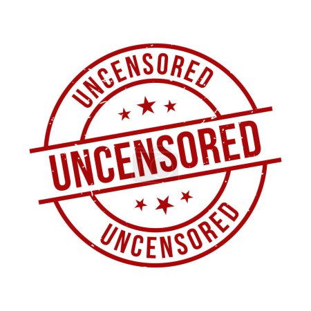 Uncensored Stamp,Uncensored Grunge Round Sign