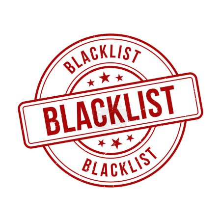 Blacklist Stamp,Blacklist Grunge Round Sign