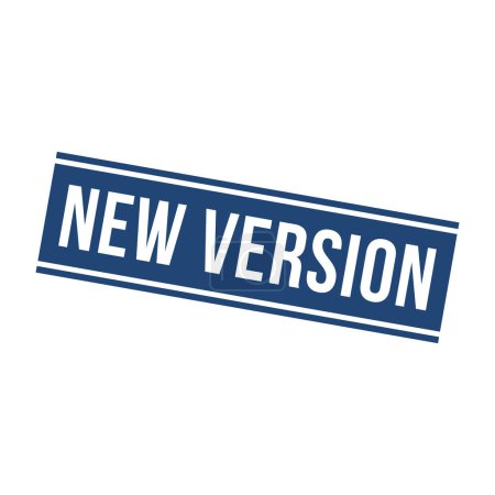 Illustration for New Version Stamp,New Version Square Sign - Royalty Free Image