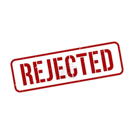 Illustration for Rejected Stamp,Rejected Grunge Square Sign - Royalty Free Image