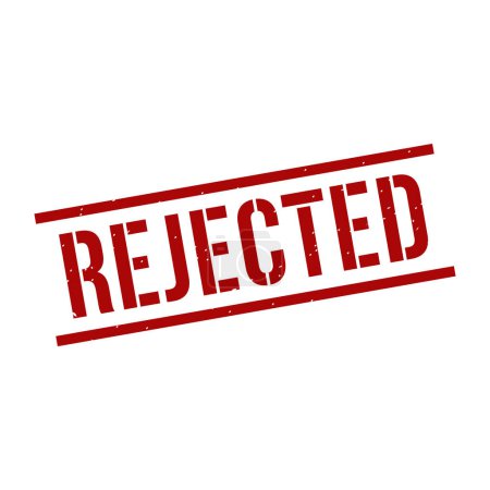 Illustration for Rejected Stamp,Rejected Grunge Square Sign - Royalty Free Image