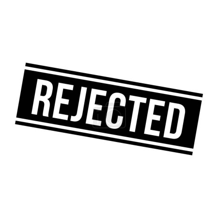 Illustration for Rejected Stamp,Rejected Square Sign - Royalty Free Image