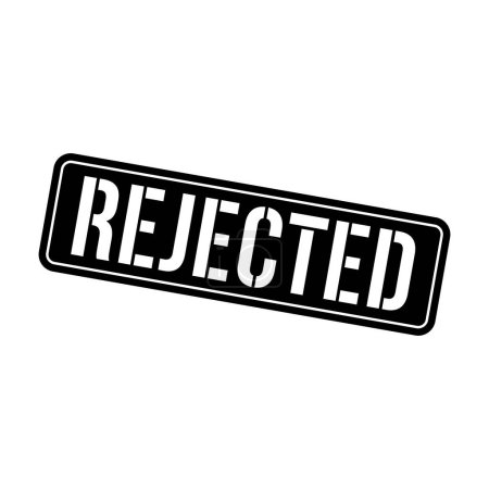 Illustration for Rejected Stamp,Rejected Square Sign - Royalty Free Image