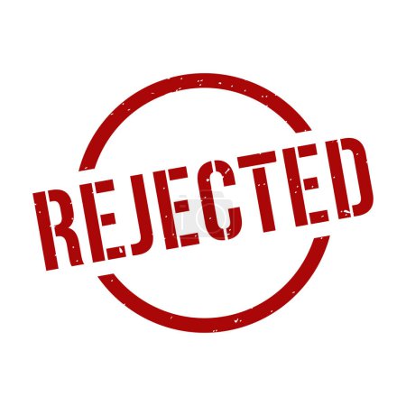 Illustration for Rejected Stamp,Rejected Grunge Round Sign - Royalty Free Image