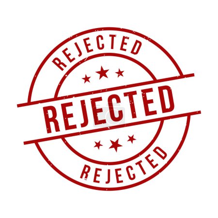 Illustration for Rejected Stamp,Rejected Grunge Round Sign - Royalty Free Image