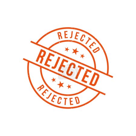 Illustration for Rejected Stamp, Rejected Grunge Round Sign - Royalty Free Image