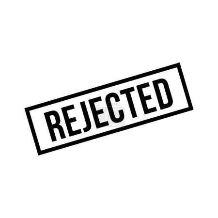 Illustration for Rejected Stamp, Rejected Grunge Square Sign - Royalty Free Image