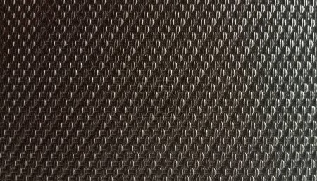 Checker Plate black color rough surface material abstract background