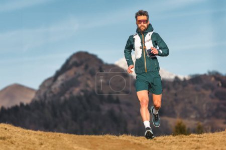 Ultramarathonläufer während eines Trainings auf der Schanze