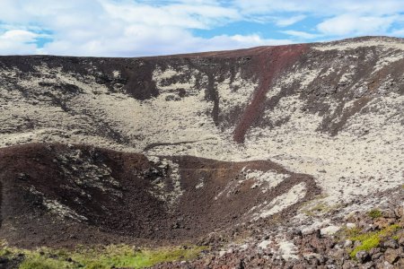 Photo for Unreal volcanic landscape in Iceland  at the Grabok volcano - Royalty Free Image