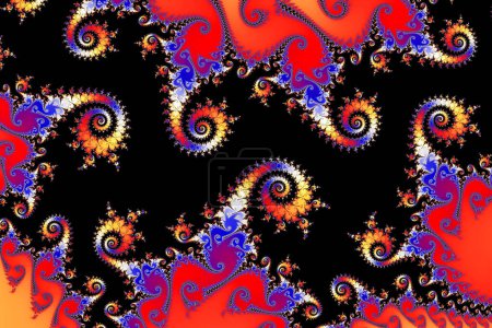Foto de The infinite mathematical mandelbrot set fractal - artwork background - Imagen libre de derechos