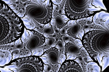 Foto de The infinite mathematical mandelbrot set fractal - artwork background - Imagen libre de derechos