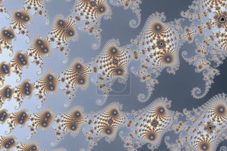 Schöner Zoom in die unendliche mathematische Mandelbrot-Menge fraktal