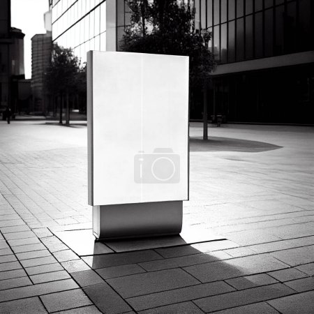 Photo for Billboard advertising mockup, street day background - Royalty Free Image