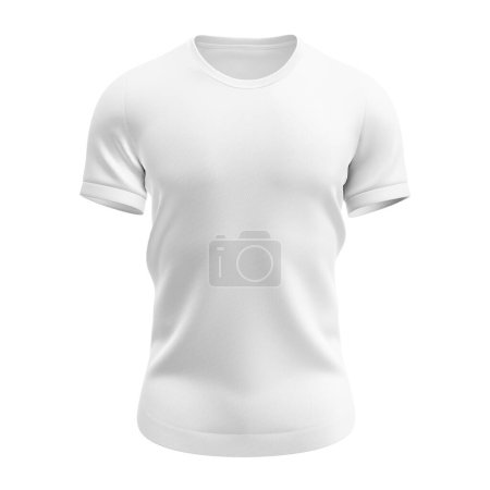 Foto de Camiseta de Futbol Blanco Mockup - Vista frontal aislada sobre fondo blanco - Imagen libre de derechos