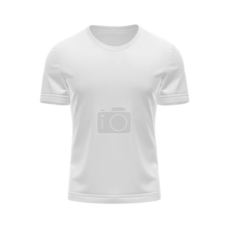 Photo for A blank White T-Shirt isolated on a white background - Royalty Free Image