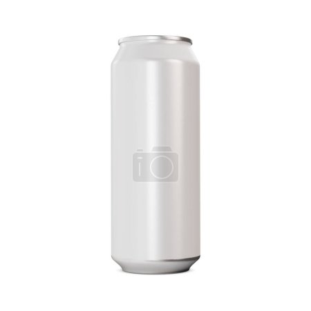 Foto de Una imagen de una lata de aluminio aislada sobre un fondo blanco - Imagen libre de derechos