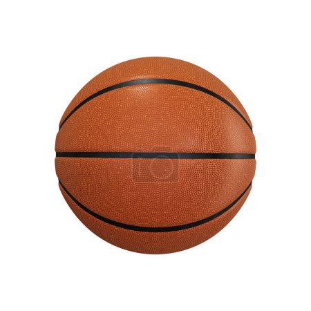 Photo for A Basketball Ball isolated on a white background - Royalty Free Image