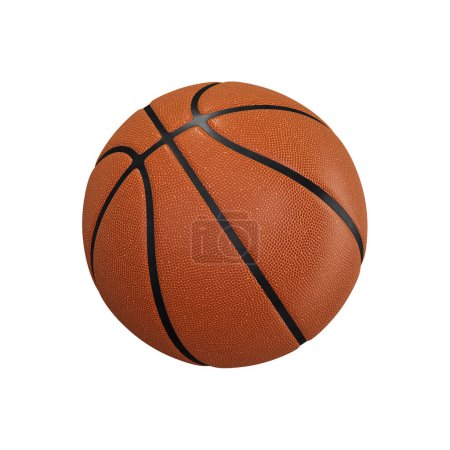 Photo for A Basketball Ball isolated on a white background - Royalty Free Image