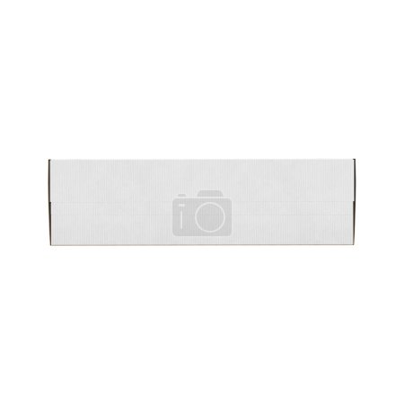 Photo for An image of a white cardboard box isolated on a white background - Royalty Free Image