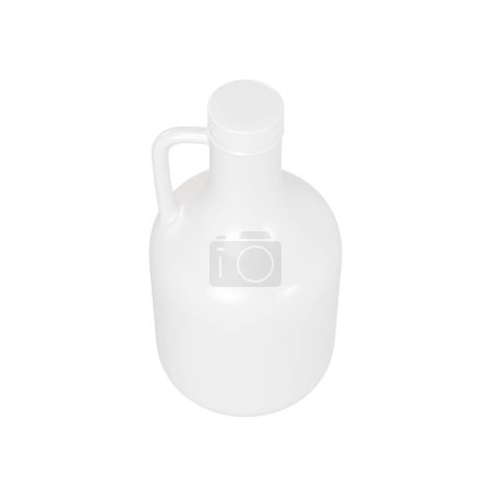 Téléchargez les photos : Image d'une bouteille en céramique vierge isolée sur un fond blanc - en image libre de droit