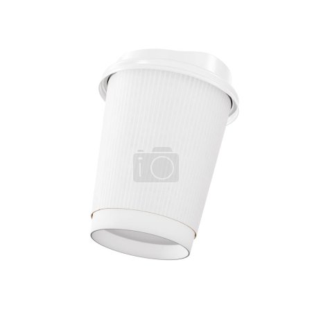 Téléchargez les photos : Une image d'une tasse de café isolée sur un fond blanc - en image libre de droit