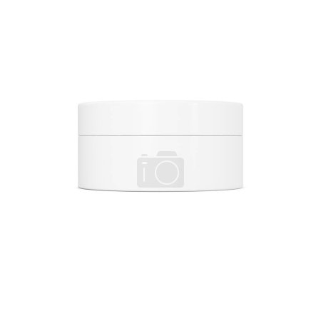 Photo for A white Cosmetic Jar isolated on a white background - Royalty Free Image