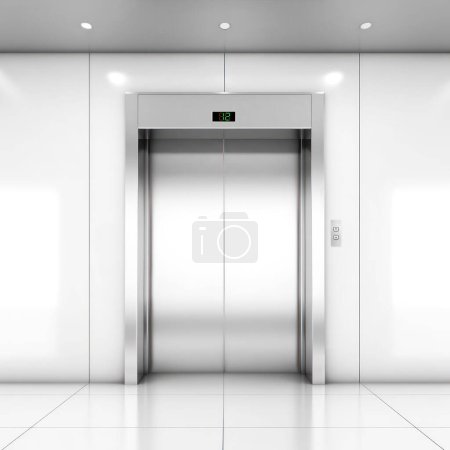 Téléchargez les photos : Une image d'une porte d'ascenseur - en image libre de droit
