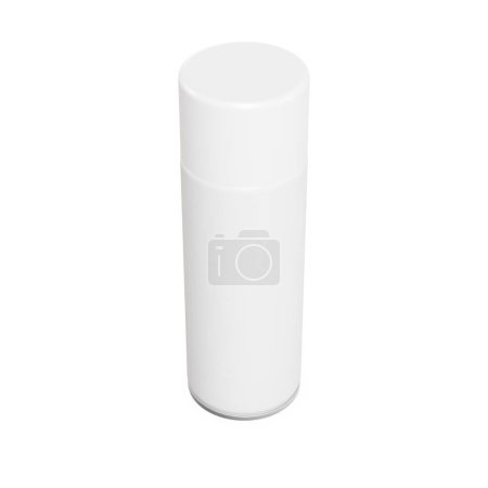 Photo for A blank Closed Spray Paint Can isolated on a white background - Royalty Free Image