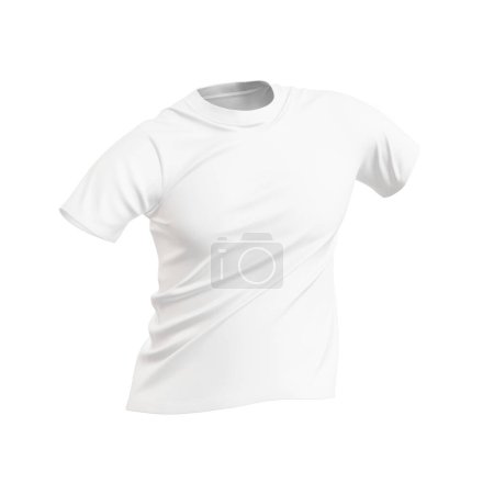Photo for A mannequin transparent with a t-shirt isolated on a white background - Royalty Free Image