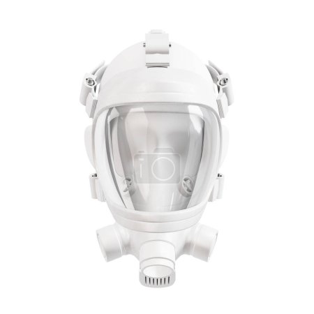 Photo for A head mannequin with a gas mask isolated on a white background - Royalty Free Image
