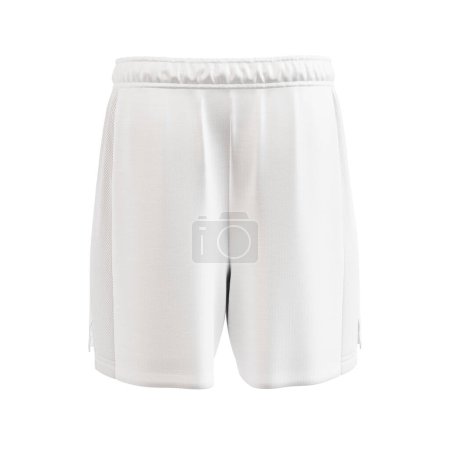 Photo for A white Goalkeeper Shorts isolated on a white background - Royalty Free Image