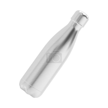 Téléchargez les photos : Un fond blanc avec une bouteille d'eau isolée isolée - en image libre de droit
