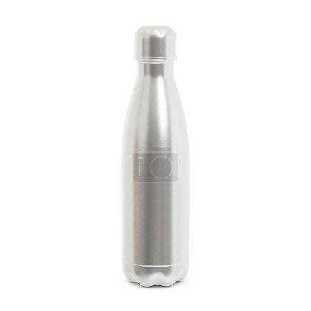 Foto de Un fondo blanco con una botella de agua aislada - Imagen libre de derechos