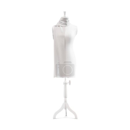 Photo for A blank Mannequin with Scarf image isolated on a white background - Royalty Free Image