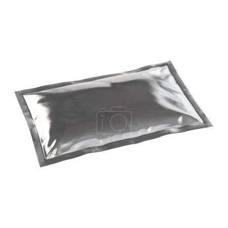 Téléchargez les photos : Une image d'un pack métallique isolé sur un fond blanc - en image libre de droit