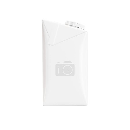 Photo for A white image of a milk pack isolated in a default background - Royalty Free Image