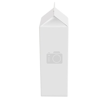 Photo for A white image of a milk pack isolated in a default background - Royalty Free Image