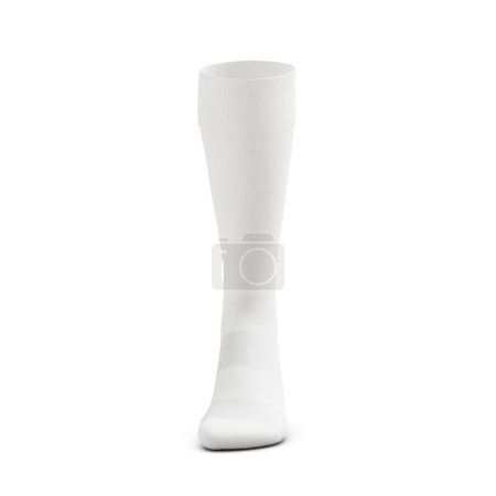 Photo for A transparent mannequin with a Over Calf Sock isolated on a white background - Royalty Free Image