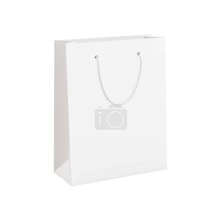 Photo for A white Paper Bag isolated in a white background - Royalty Free Image