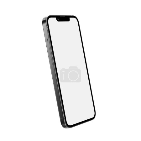 Téléchargez les photos : Un téléphone portable par défaut dans un fond blanc - en image libre de droit