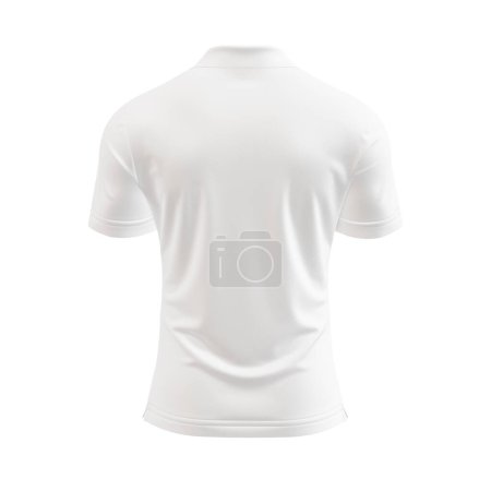 Foto de Un maniquí invisible con una camisa de polo aislada sobre un fondo blanco - Imagen libre de derechos