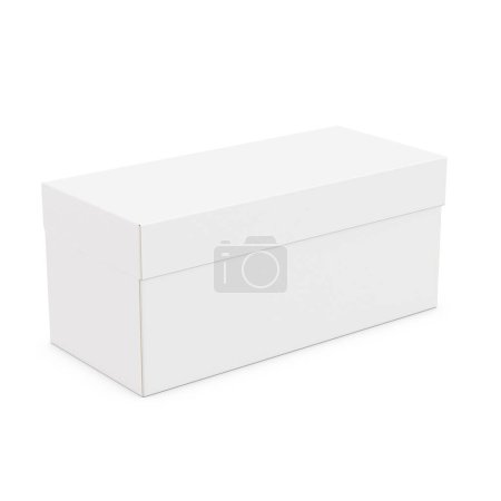 Photo for A image of a Shoe Box in bank isolated on a white background - Royalty Free Image