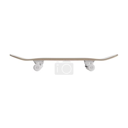 Photo for A white background with a Skateboard isolated on - Royalty Free Image